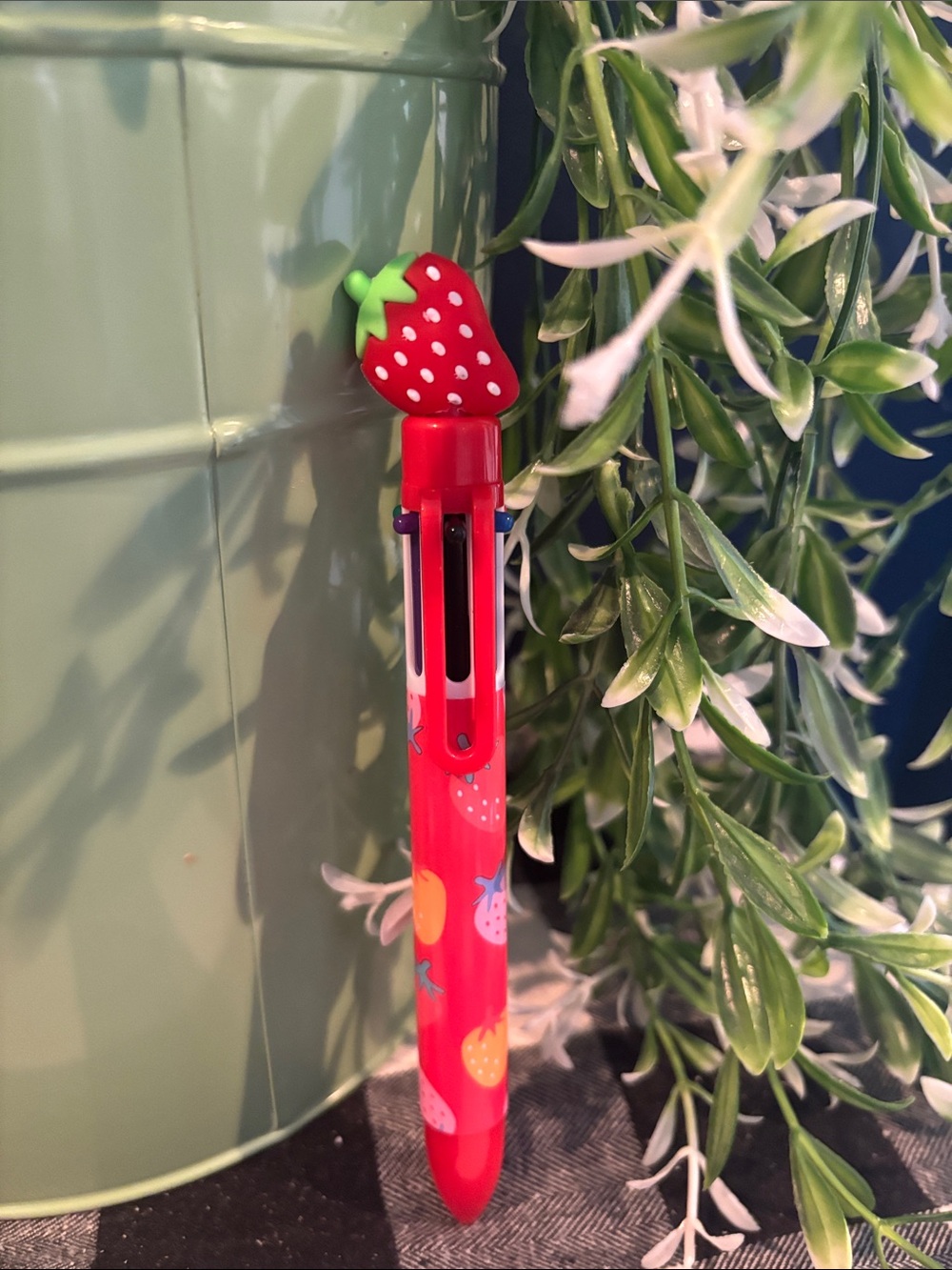 Scented Strawberry Multi-Color Multi-Function Pen